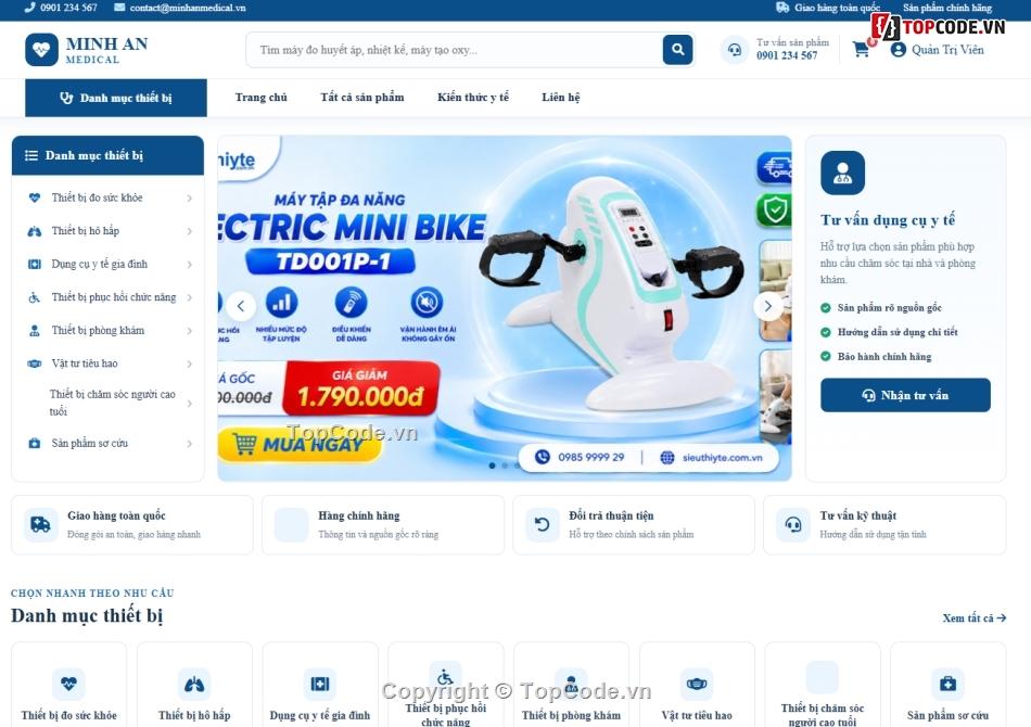 website,web dụng cụ y tế,web bán dụng cụ